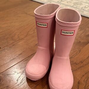 Hunter Kids Light Pink Waterproof Boots